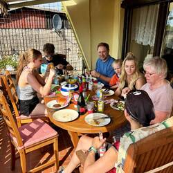 BBQ in grillaufgehitzter Atmosphäre