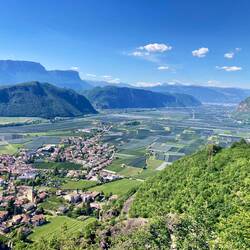 Blick zurück nach Bozen
