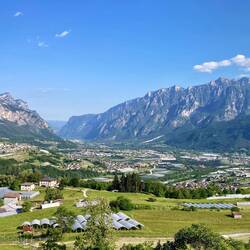 Blick hinunter ins Valsugana
