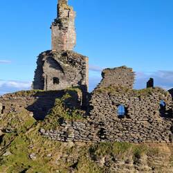 Sinclair Castle am Morgen
