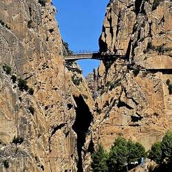 Bridge on the Caminito del Rey ("The King's Little Path") - we will walk it tomorrow!