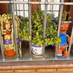 Ardales - fun 'window art' while walking the village