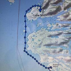 Today's Inreach track