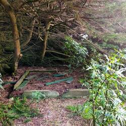 Lighthouse keepers house, just the foundation remains