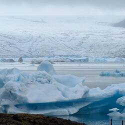 am Jökulsárlón ist das Wasser richtig klar