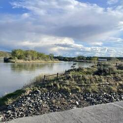 The dock at Coal Banks Campground