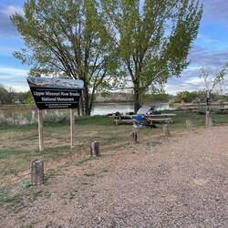 We have the Coal Banks campground all to ourselves. Potable water and trash was the extras here.