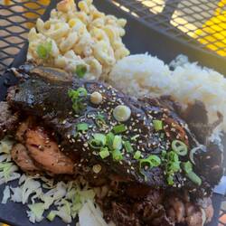 Meat with meat with meat... supposed to be Hawaiian.