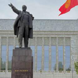 Vladimir Lenin statue still standing