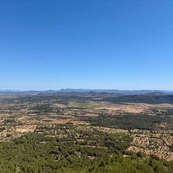 Hügel im Nordosten, Alcúdia-Halbinsel im Hintergrund