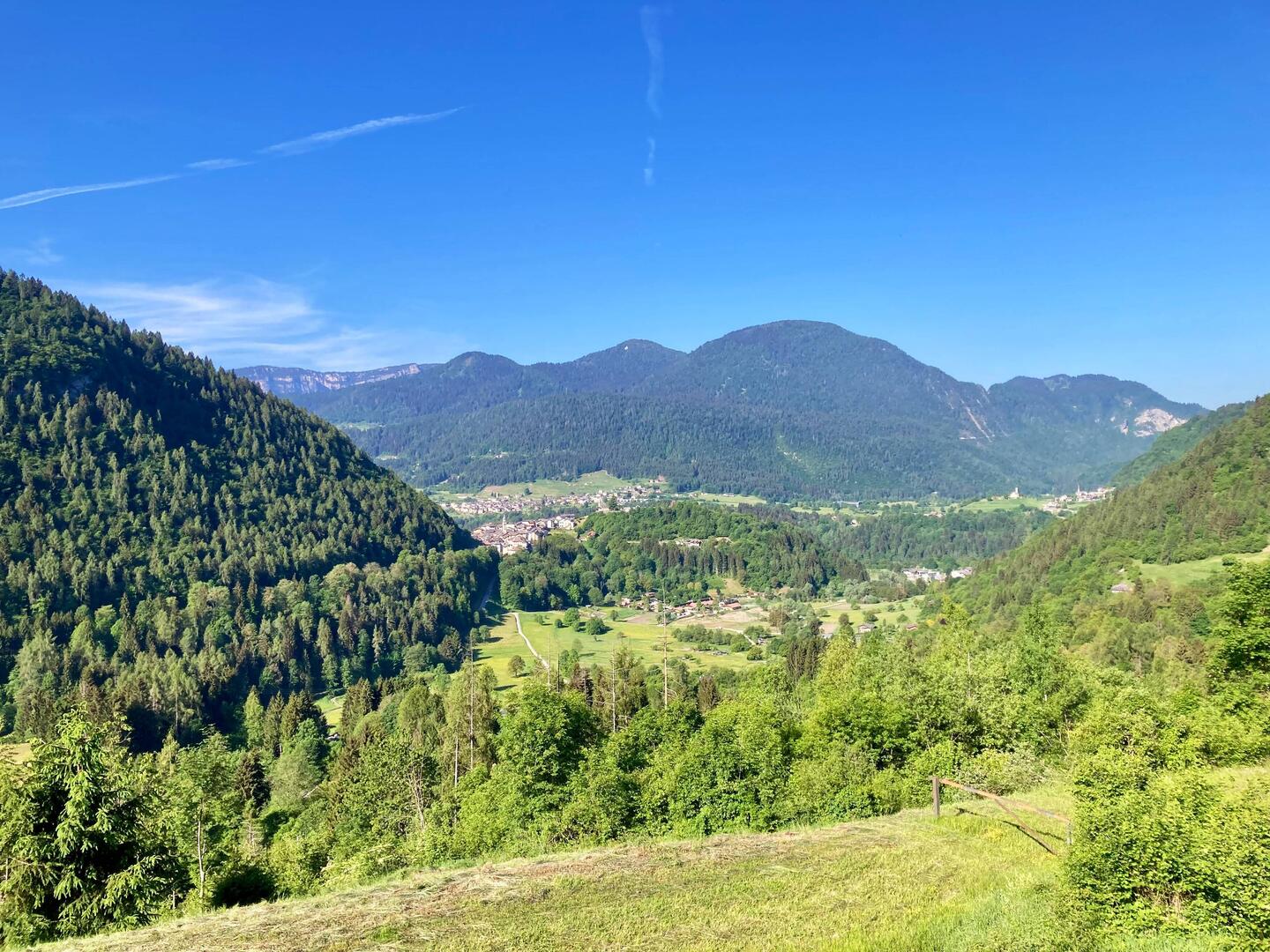 Letzter Blick zurück nach Castello Tesino