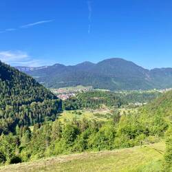 Letzter Blick zurück nach Castello Tesino