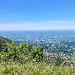 Ende der Alpen, frei Sicht bis zum Mittelmeer