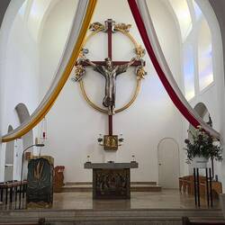 In de kerk in Seubersdorf.