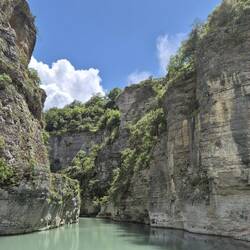 Badestelle mit 19 Grad warmen Wasser