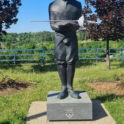 Milan Neralić, ersten kroatischen Olympioniken. Gewann 1900 eine Bronzemedaille im Fechten bei O.