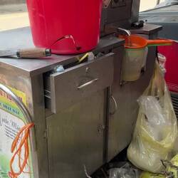 Sugar cane juice. Freshly pressed!
