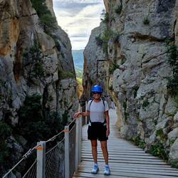 Cool cantilevered walkway throughout this scenic gorge.