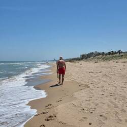 Spazieren am Strand