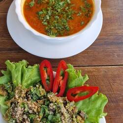 Chicken kuchmachi / beef and rice soup