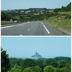Mount Saint Michel in der Ferne