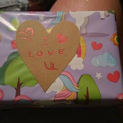 Sogar mit Kinderpapier...