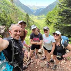 The photo on the way down (Lily is there in spirit)
