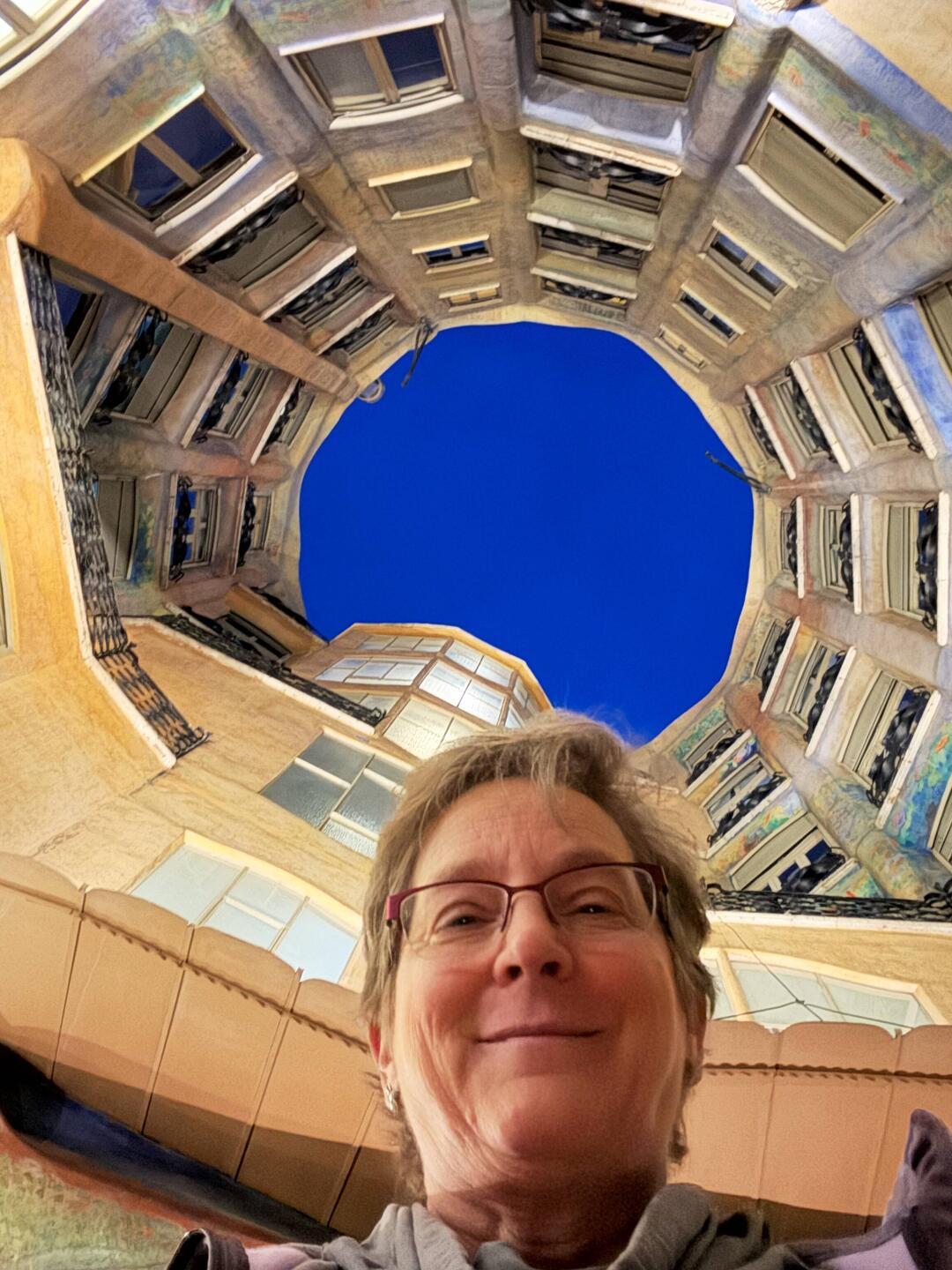 In side the building is open to the sky