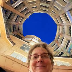 In side the building is open to the sky