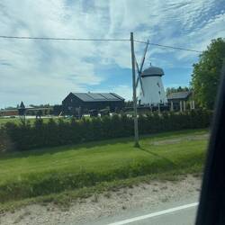 Diese Mühle haben wir kurz vor Ventspils gesehen.