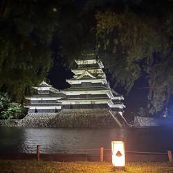Matsumoto Castle in the moonlight