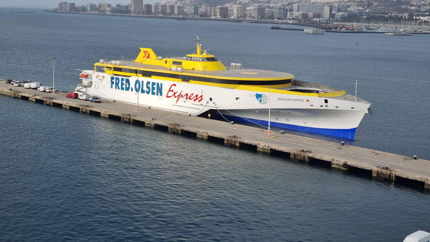 The Bajamar Express high speed ferry. Built by Austal in Henderson in Western Australia
