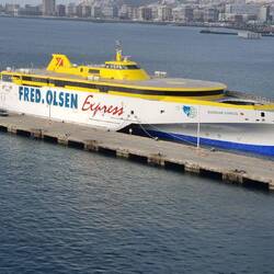 The Bajamar Express high speed ferry. Built by Austal in Henderson in Western Australia