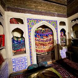 Inside of a Tajik home (not nomadic)