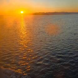 Sonnenaufgang in Livorno