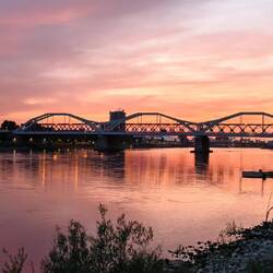 Schöner Sonnenuntergang in Mannheim