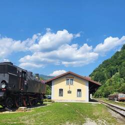 Der Bahnhof sieht eher wie ein Museum aus.