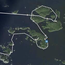 Unsere Paddelroute durch die Broken Group Islands