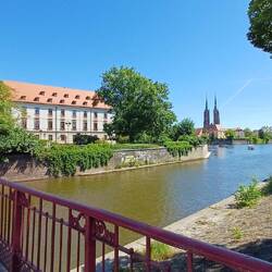 Blick auf die Dominsel