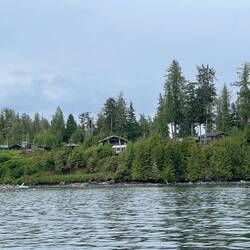 Cabins at Koeye Point.