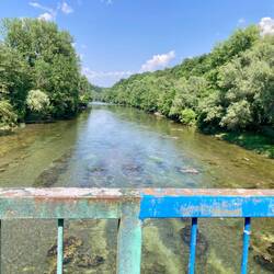 Grün für slowenische, blau für kroatische Brücken