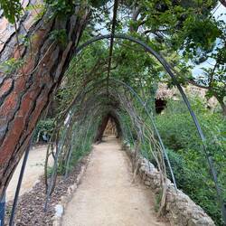 I can see the same design in the Gaudi house from last night.