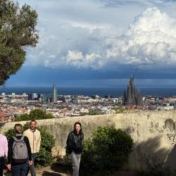 That's the very famous Gaudi designed Sagrada Família