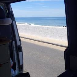 Not a bad view from the van
