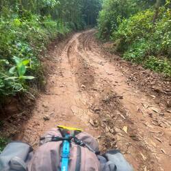 Back to our old off-road ways. Very glad it was dry!