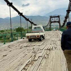 Soviet era bridge (our bus did not go on this!))