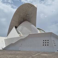 The Auditorio concert hall. Doesn't look big here but its big.