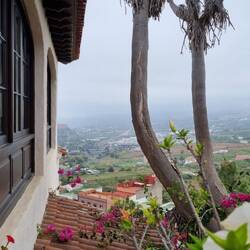 View down the side of a restaurant at a converted monastery. Its called the Viewpoint. Wonder why?