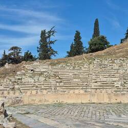 Dionysos Theater, das erste Theater der Welt, Wiege des Dramas, der Tragödie und der Komödie