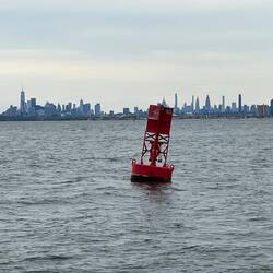 Entering New York Harbor.